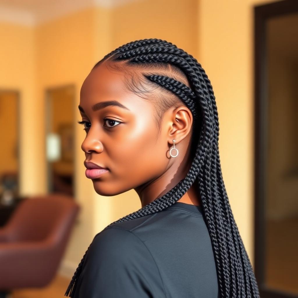 Medium box braids Lagos