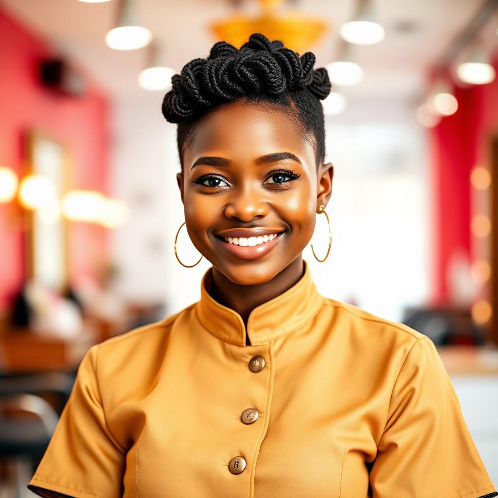 Bisi, senior braider at Amber & Ivory Hair Lounge